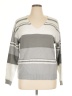 Unbranded 100% Polyester Stripes Gray Pullover Sweater Size XL - photo 1