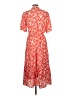 J. McLaughlin Paisley Orange Casual Dress Size L - photo 2