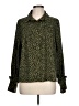 Walter Baker 100% Polyester Animal Print Green Long Sleeve Blouse Size L - photo 1
