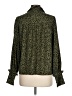 Walter Baker 100% Polyester Animal Print Green Long Sleeve Blouse Size L - photo 2