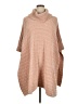 Caslon 100% Polyester Tan Poncho Size 0X - 1X - photo 1