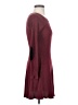 Alya Solid Burgundy Casual Dress Size S - photo 4