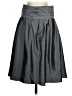 August Silk Solid Gray Formal Skirt Size 4 - photo 1