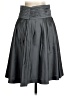 August Silk Solid Gray Formal Skirt Size 4 - photo 2