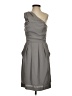 Max and Cleo 100% Polyester Solid Gray Cocktail Dress Size 4 - photo 1
