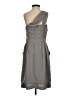 Max and Cleo 100% Polyester Solid Gray Cocktail Dress Size 4 - photo 2