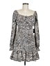 Express Animal Print Brown Cocktail Dress Size M - photo 1
