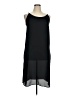 H&M 100% Polyester Solid Black Casual Dress Size 14 - photo 1