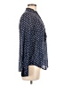 J.Crew Polka Dots Blue Long Sleeve Blouse Size 6 - photo 4