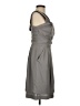Max and Cleo 100% Polyester Solid Gray Cocktail Dress Size 4 - photo 4