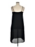 H&M 100% Polyester Solid Black Casual Dress Size 14 - photo 2