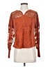 Tiny Orange Long Sleeve Blouse Size S - photo 1