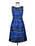 Lela Rose 100% Polyester Tie-dye Blue Cocktail Dress Size 4 - photo 1