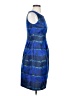 Lela Rose 100% Polyester Tie-dye Blue Cocktail Dress Size 4 - photo 4
