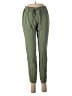 Love Tree Solid Green Linen Pants Size S - photo 1