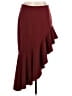 StyleStalker Solid Burgundy Formal Skirt Size L - photo 1