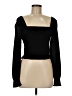 Guess 100% Polyester Black Long Sleeve Top Size M - photo 1