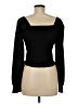Guess 100% Polyester Black Long Sleeve Top Size M - photo 2
