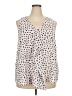 ELOQUII 100% Polyester Ivory Sleeveless Blouse Size 18 - photo 1