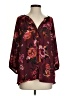Vince Camuto 100% Polyester Burgundy 3/4 Sleeve Blouse Size XS - photo 1