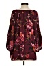 Vince Camuto 100% Polyester Burgundy 3/4 Sleeve Blouse Size XS - photo 2