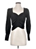 Zara 100% Polyester Black Long Sleeve Blouse Size M - photo 1
