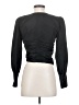Zara 100% Polyester Black Long Sleeve Blouse Size M - photo 2