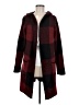 I.N. Studio Plaid Burgundy Cardigan Size M (petite) - photo 1