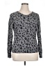 Gap Outlet 100% Cotton Animal Print Gray Cardigan Size XL - photo 1