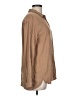 J.Jill Solid Brown Long Sleeve Button-Down Shirt Size L - photo 4