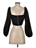 Shein 100% Polyester Black 3/4 Sleeve Top Size 2 - photo 2