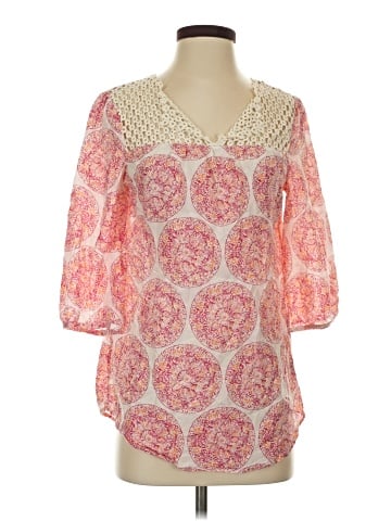 Calypso St. Barth For Target 3/4 Sleeve Silk Top (view 1)