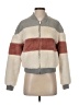 Charlotte Russe 100% Polyester Stripes Gray Faux Fur Jacket Size S - photo 1