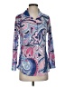 David Cline Paisley Blue Long Sleeve Blouse Size S - photo 1