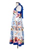 Dalia Macphee Print Blue Cocktail Dress Size S - photo 5