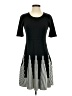 Studio One 100% Acrylic Stripes Black Casual Dress Size S (petite) - photo 1