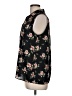 Sweet Rain 100% Polyester Floral Black Sleeveless Blouse Size M - photo 5
