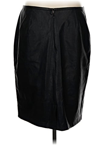 Valerie Stevens Faux Leather Skirt (view 2)