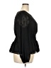 Torrid 100% Polyester Black Long Sleeve Blouse Size 2X Plus (2) - photo 4