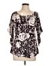 Espresso Brown 3/4 Sleeve Blouse Size L - photo 1