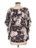 Espresso Brown 3/4 Sleeve Blouse Size L - photo 2