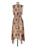 Ramy Brook 100% Polyester Print Brown Cocktail Dress Size M - photo 2