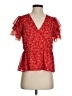 Madewell Red Short Sleeve Blouse Size 2 - photo 1