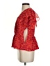 Madewell Red Short Sleeve Blouse Size 2 - photo 5