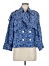 Derek Lam 10 Crosby Floral Blue Jacket Size M - photo 1