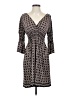 Max Studio Print Gray Casual Dress Size S - photo 1