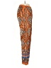 E by Eloise 100% Cotton Print Orange Casual Pants Size S - photo 4