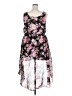 Love Chesley 100% Polyester Floral Pink Cocktail Dress Size 2X - photo 2