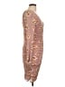 Notations 100% Polyester Brown Pink Cocktail Dress Size L - photo 4