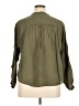 Ann Taylor LOFT Green Long Sleeve Blouse Size XL - photo 2